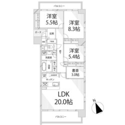 飾磨駅 徒歩8分 5階の物件間取画像